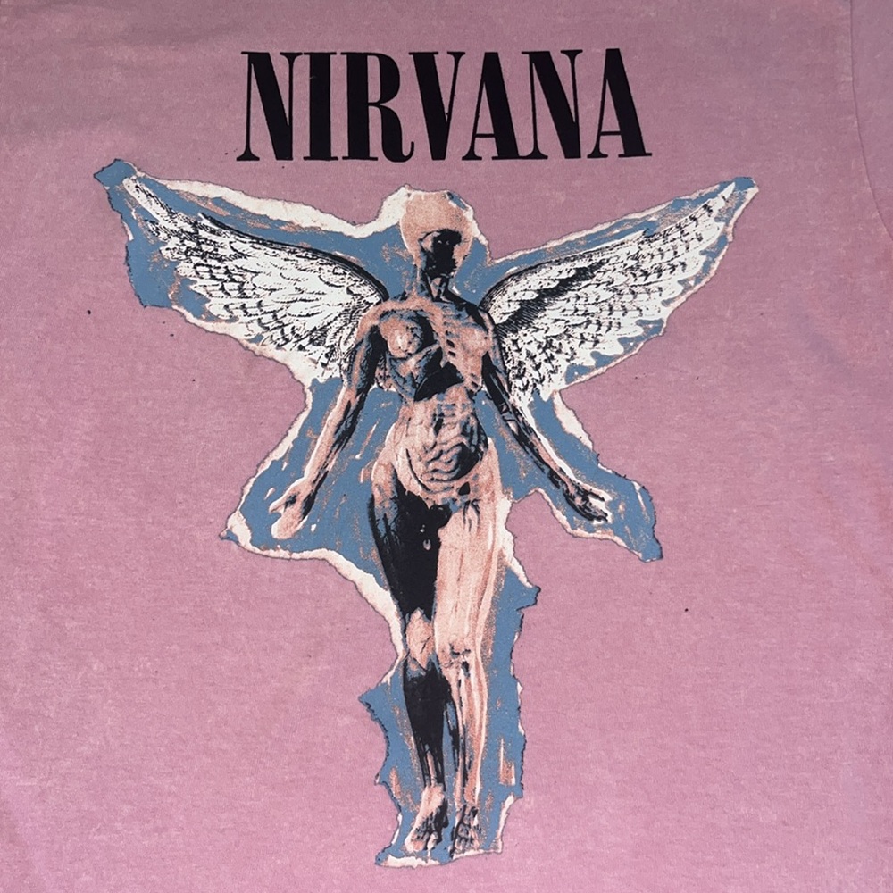 Nirvana In Utero Graphic Band Cotton Tee Shirt NWT Juniors SZ M - Picture 3 of 4